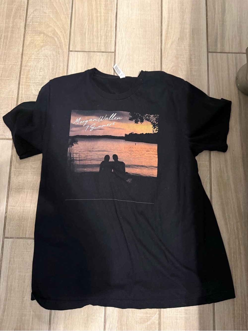 Bella Canvas Black Morgan Wallen Sunset Graphic Tee